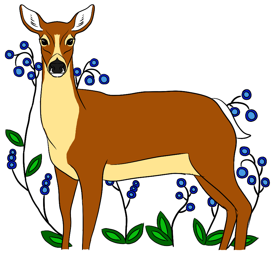 9-Inch Deer in the Bush Heat Transfer