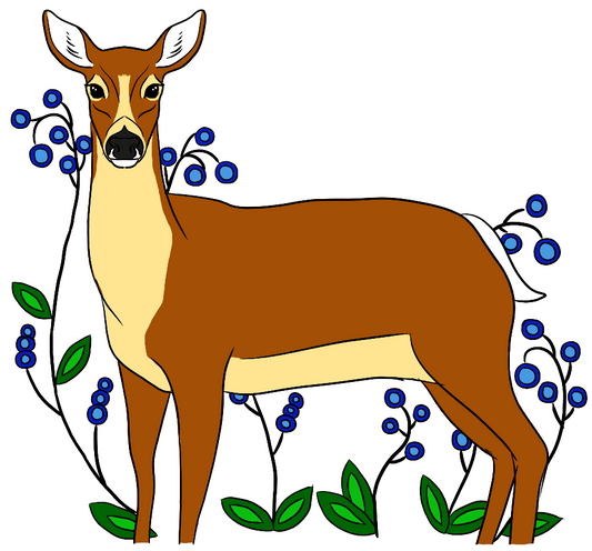 9-Inch Deer in the Bush Heat Transfer