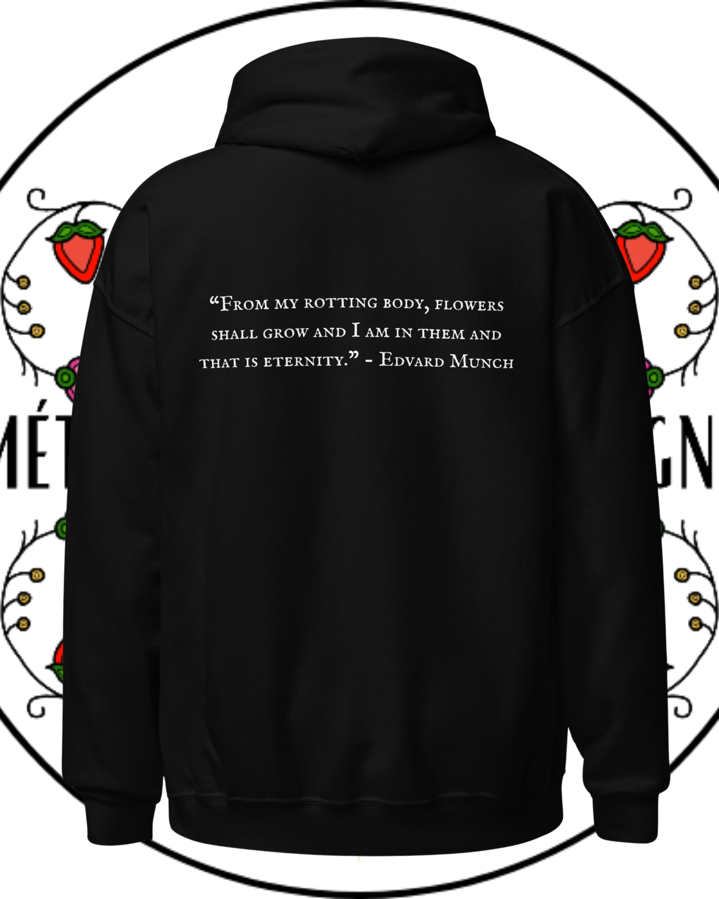 "I Am Eternity" Raven Skull Hoodie