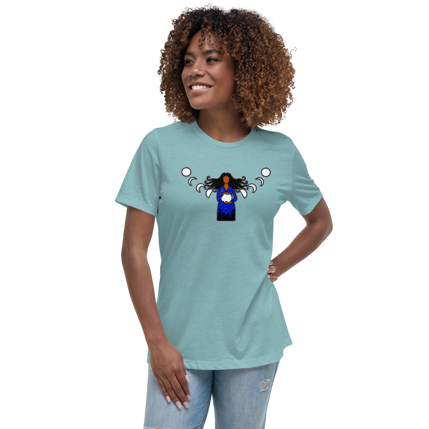 Connected To The Moon Women's T-Shirt (Relaxed Fit)